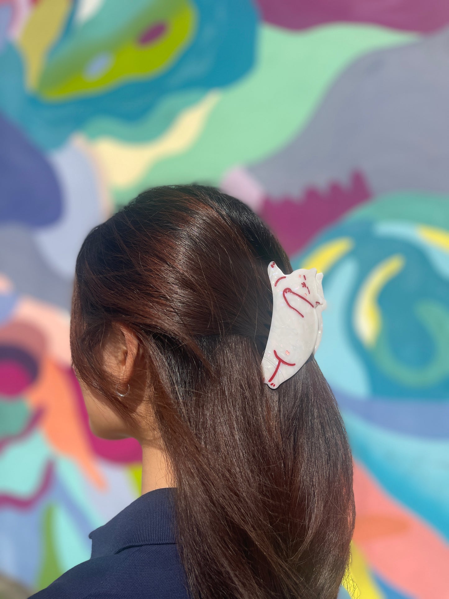 Sleepy Meow Claw Clip