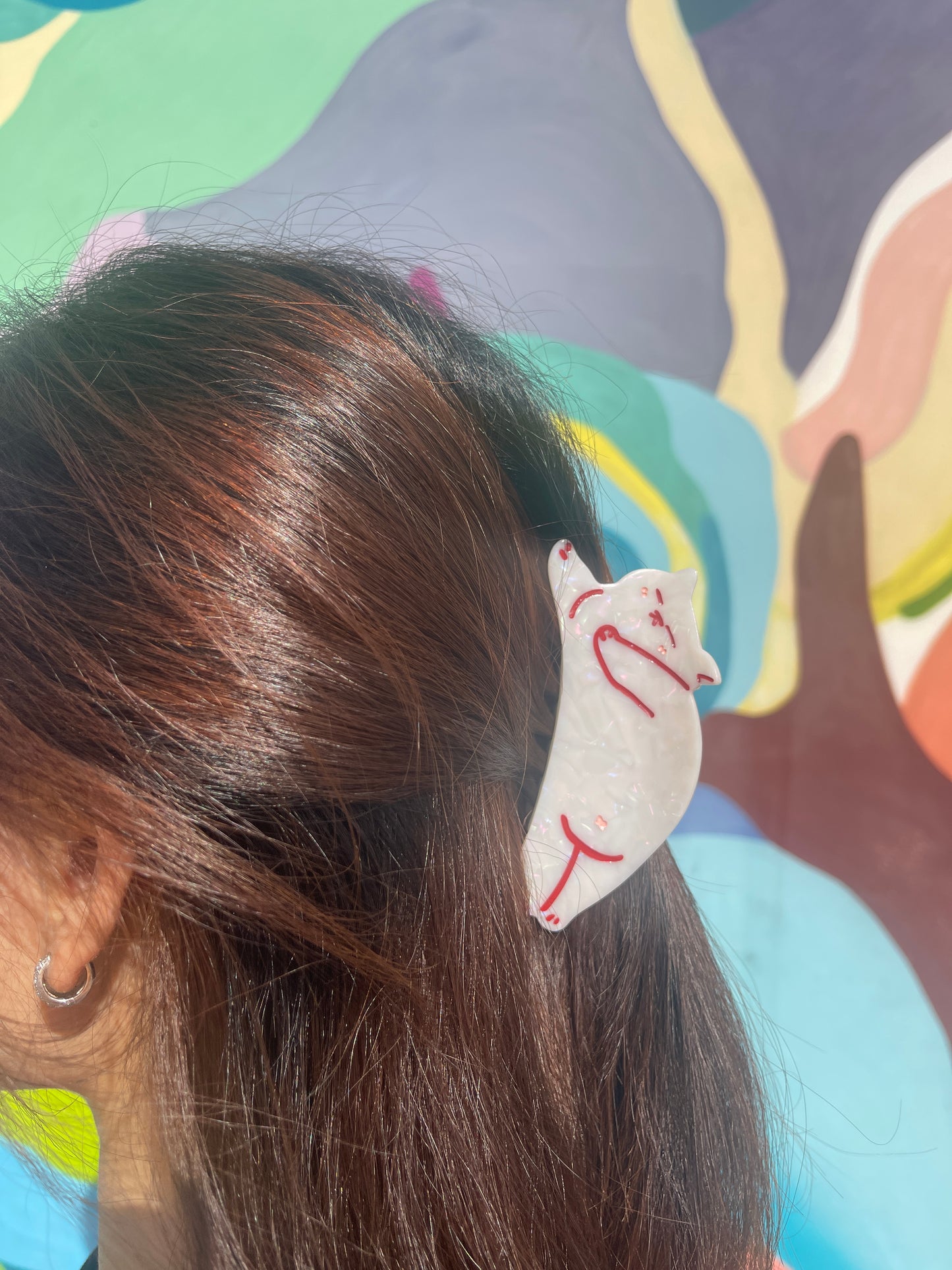 Sleepy Meow Claw Clip